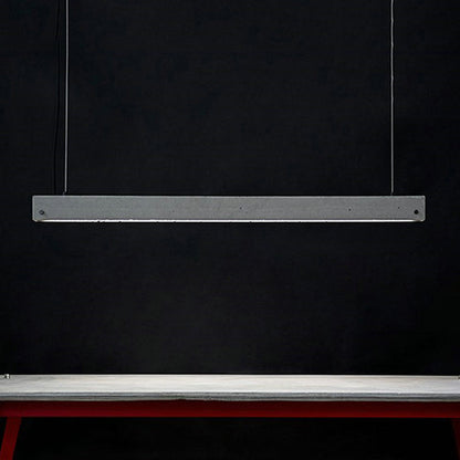 DecorBites™ Rectangular LED Pendant Light - Cement Grey Island Hanging for Dining Room - Simplicity in Design