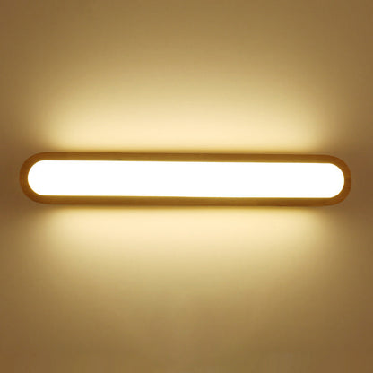 DecorBites™ Contemporary LED Sconce Vanity Light for Bedroom - Oval Elongated Acrylic Fixture