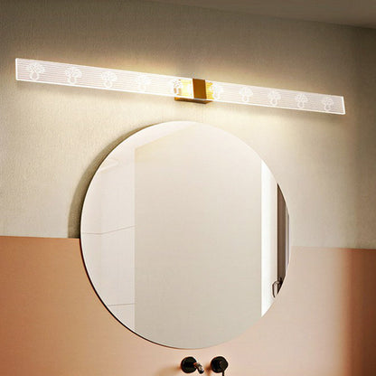 DecorBites™ Modern Gold LED Vanity Sconce Light for Bathroom - Acrylic Geometric Wall Lighting Idea