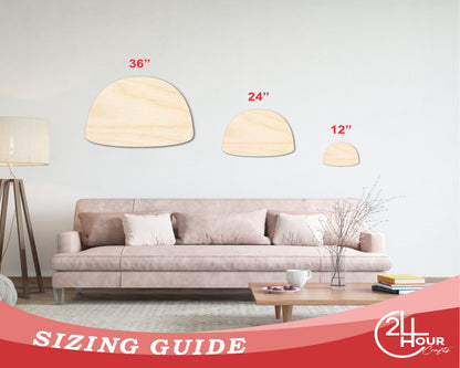 Unfinished Wood Gumdrop Shape - Craft - up to 46"