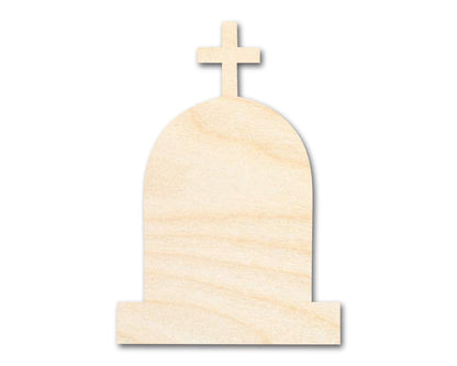 Unfinished Wood Cross Tombstone Shape - Craft - up to 46"