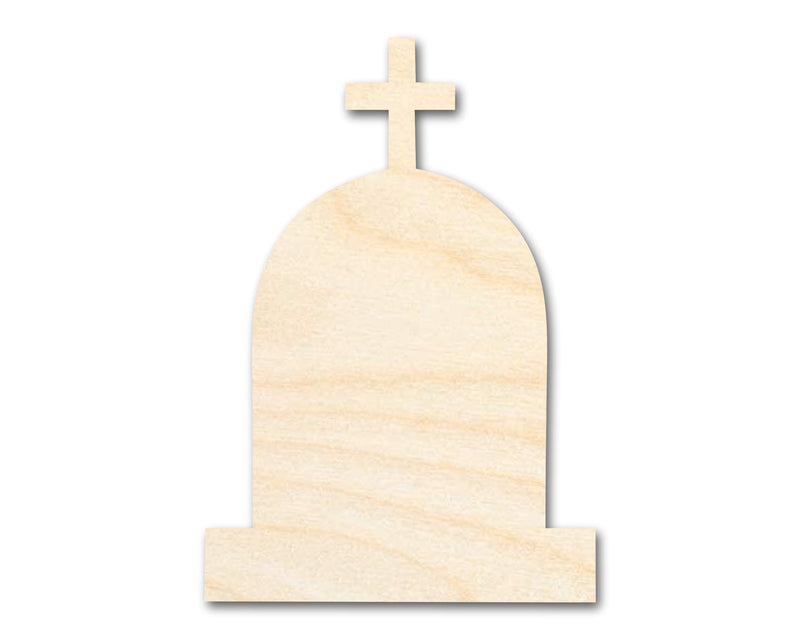 Unfinished Wood Cross Tombstone Shape - Craft - up to 46"