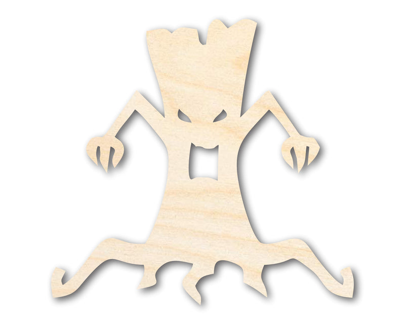 Unfinished Wood Scary Tree Shape - Craft - up to 46"