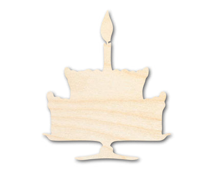 Unfinished Wood Party Cake Shape - Craft - up to 46"