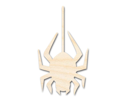 Unfinished Wood Hanging Spider Shape - Craft - up to 46"