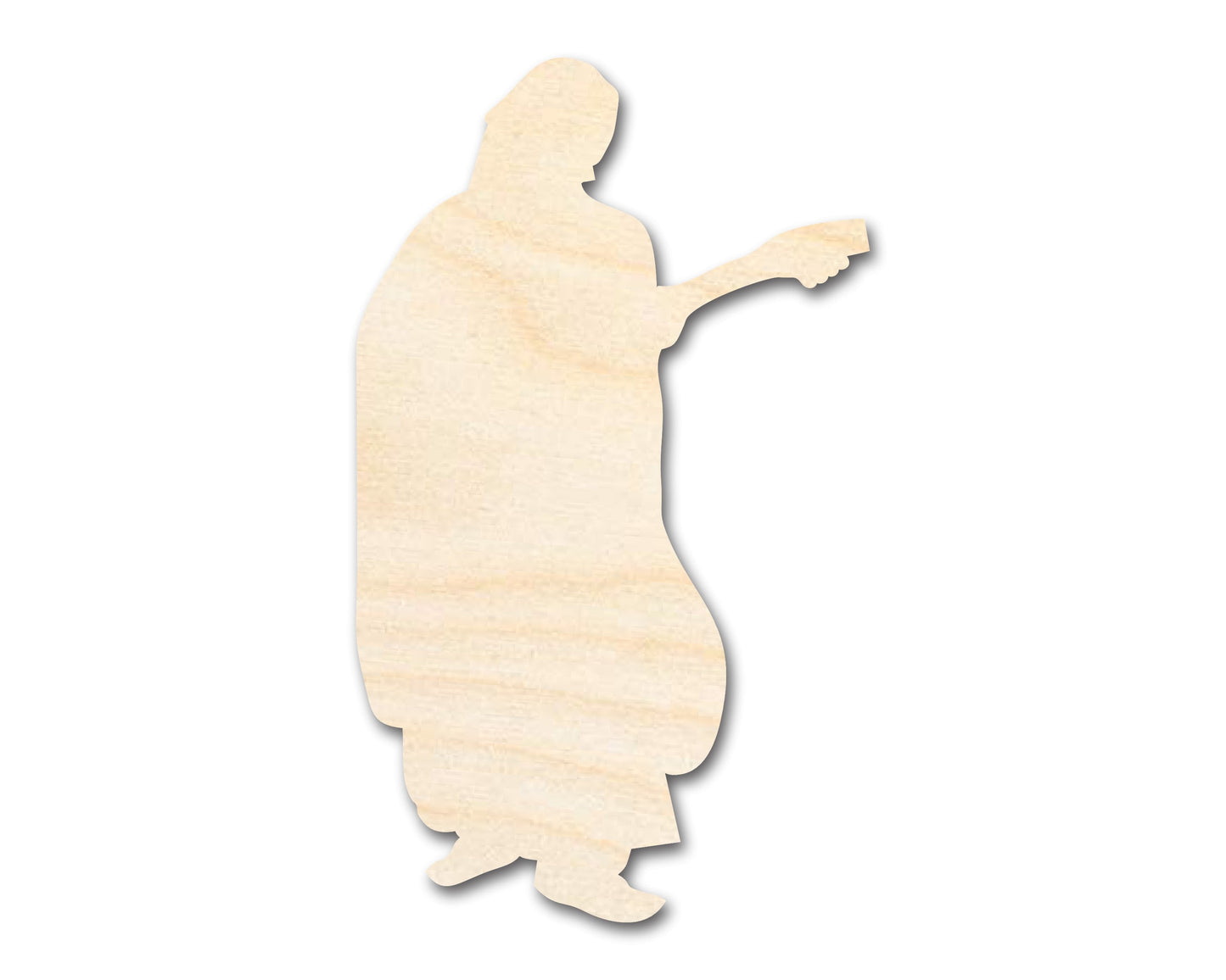 Unfinished Wood Renaissance Bard Shape - Craft - up to 46"