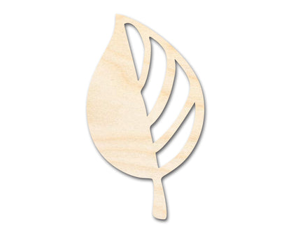 Unfinished Wood Autumn Leaf Shape | Craft Cutout | up to 46" DIY