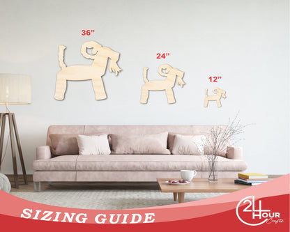 Unfinished Wood Yule Goat Shape | Craft Cutout | up to 46" DIY