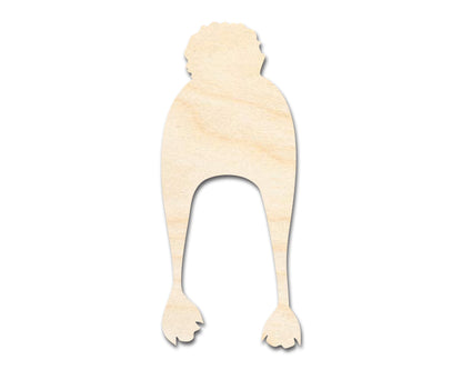 Unfinished Wood Winter Hat Silhouette Shape - Craft - up to 46"
