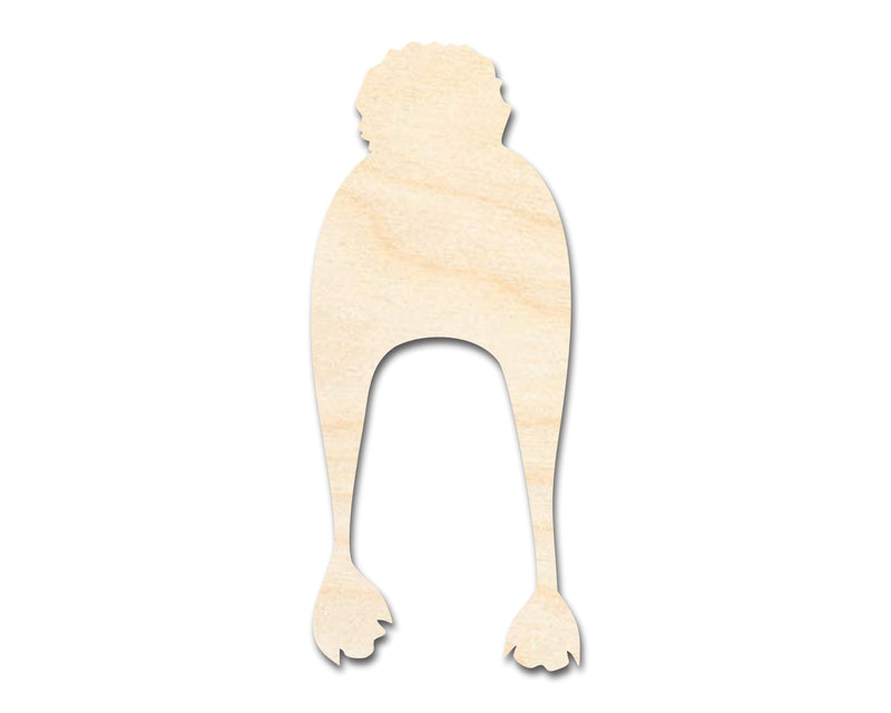 Unfinished Wood Winter Hat Silhouette Shape - Craft - up to 46"