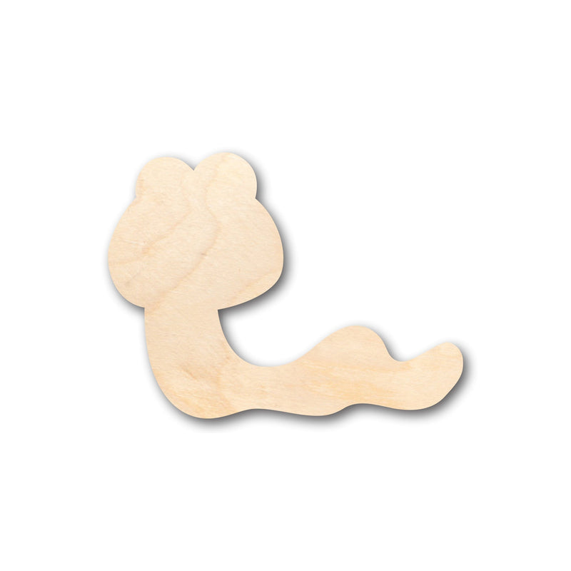 Unfinished Wood Cute Worm Shape - Craft - up to 46" DIY