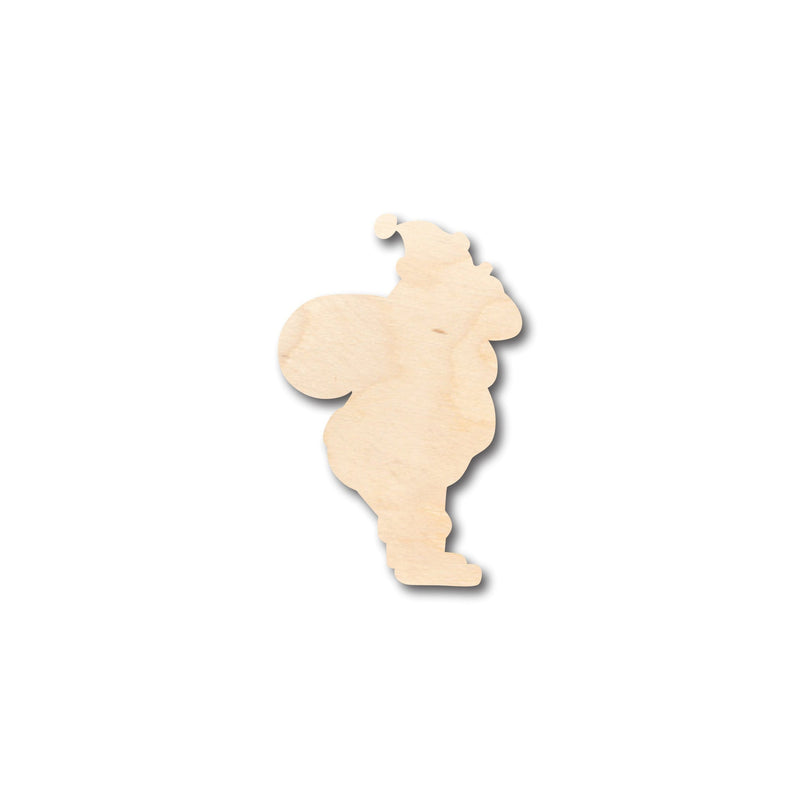 Unfinished Wood Santa Clause Shape - Craft - up to 46" DIY