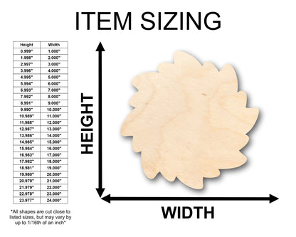 Unfinished Wood Sun Star Shape - Craft - up to 46" DIY
