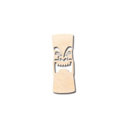 Unfinished Wood Tiki Head Shape - Craft - up to 46" DIY