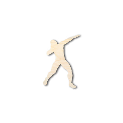 Unfinished Wood Track Thrower Shot Put Shape - Craft - up to 46" DIY