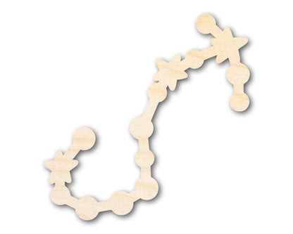 Unfinished Wood Scorpio Constellation Shape - Zodiac Craft - up to 46"