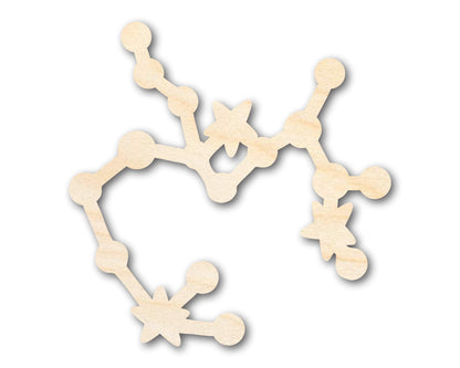 Unfinished Wood Sagittarius Constellation Shape - Zodiac Craft - up to 46"