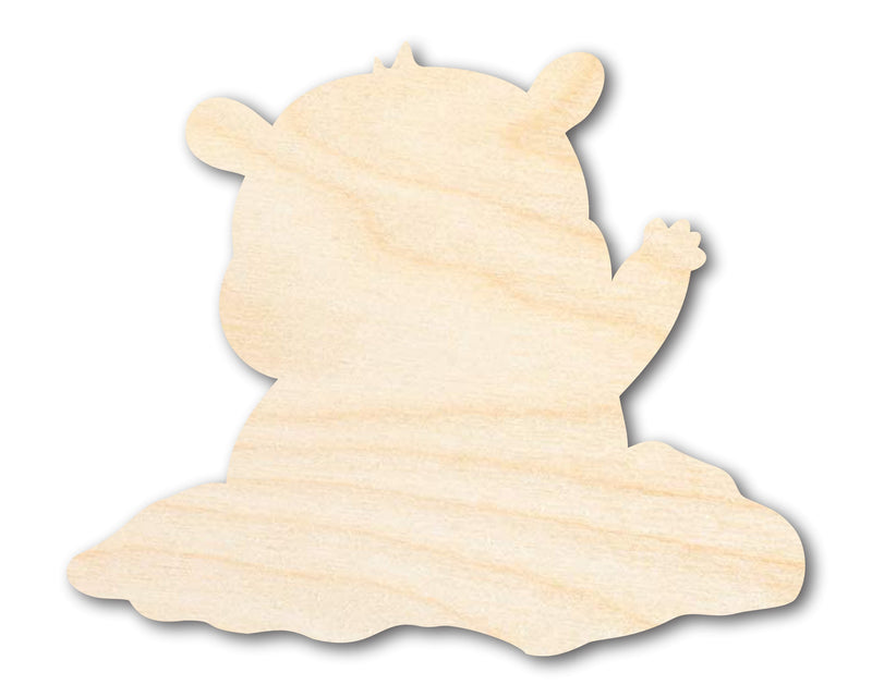 Unfinished Wood Groundhog Day Shape - Craft - up to 46" DIY