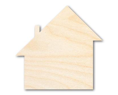 Unfinished Wood Salt Box House Shape - Rustic Country Craft - up to 46" DIY