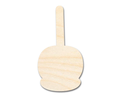 Unfinished Wood Candy Caramel Apple Shape | Craft Cutout | up to 46" DIY