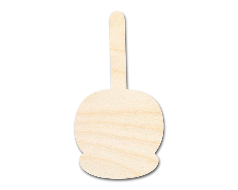 Unfinished Wood Candy Caramel Apple Shape | Craft Cutout | up to 46" DIY