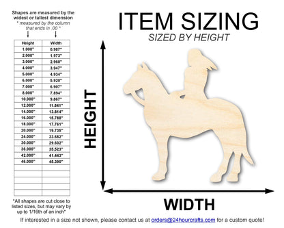 Unfinished Wood Brave Warrior Shape | Native American | Craft Cutout | up to 46" DIY