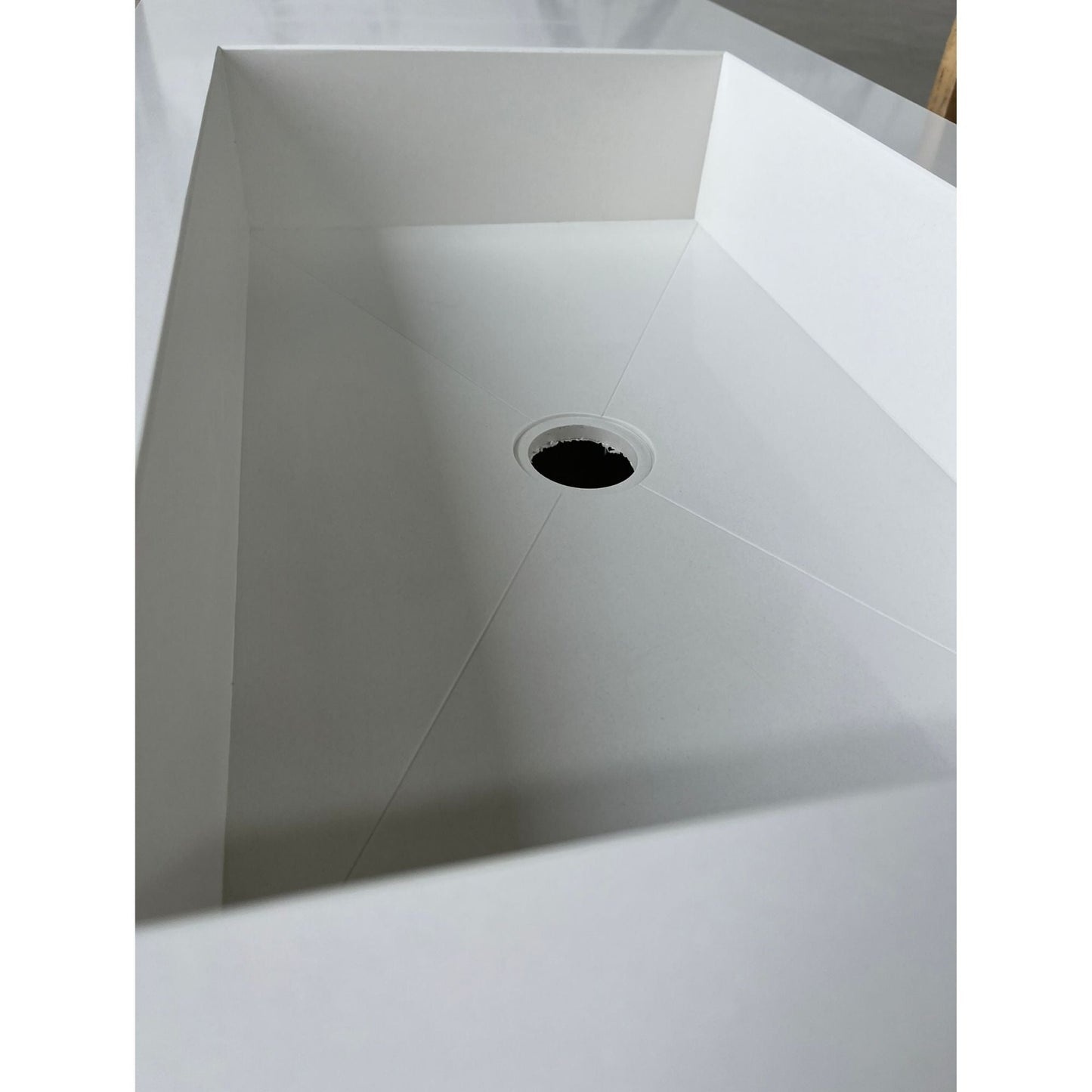 CUSTOM PURE WHITE QUARTZ SINK (QU-056)