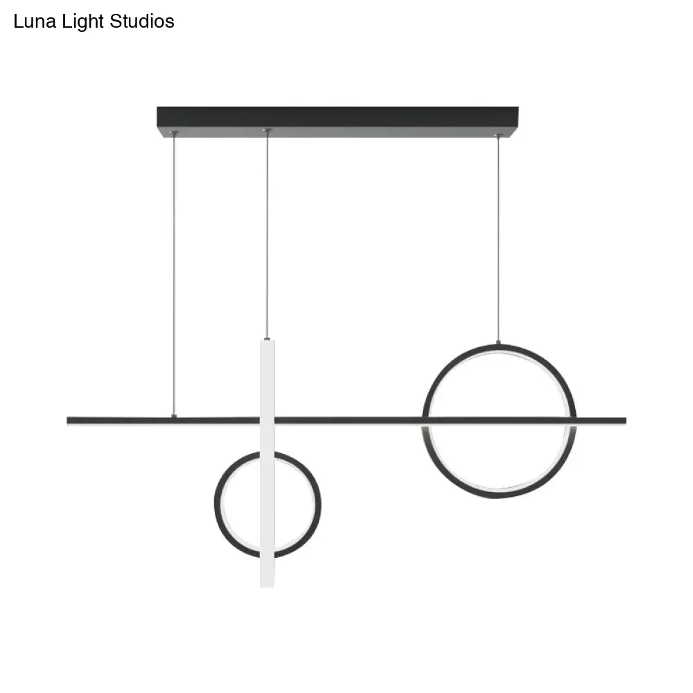 DecorBites™ 23.5"/31.5" Acrylic Bike Pendant Lighting Nordic LED Island Lamp - Black/Gold