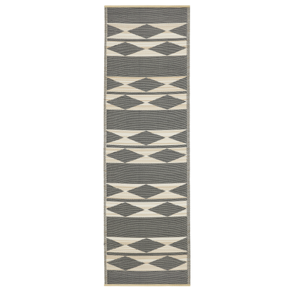 Cairo - Natural & Black Outdoor Rug for Patio