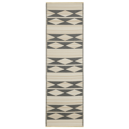 Cairo - Natural & Black Outdoor Rug for Patio