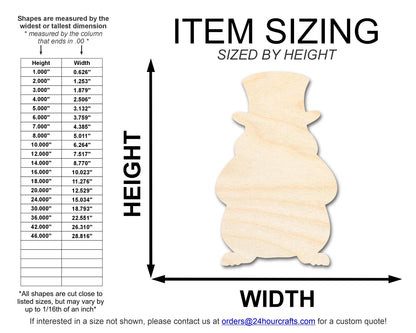 Unfinished Wood Groundhog Shape | Groundhog Day | DIY Craft Cutout | up to 46" DIY