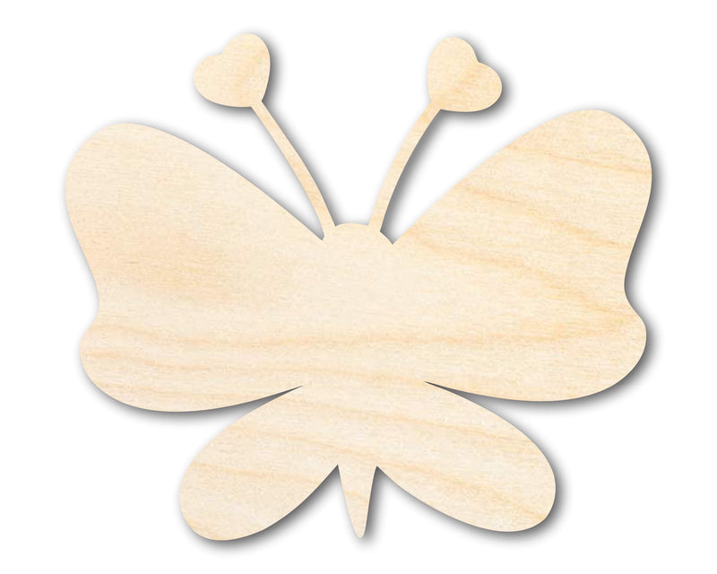 Unfinished Heart Butterfly Shape | DIY Craft Cutout | up to 46" DIY