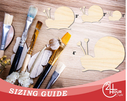 Unfinished Heart Snail Shape | DIY Craft Cutout | up to 46" DIY
