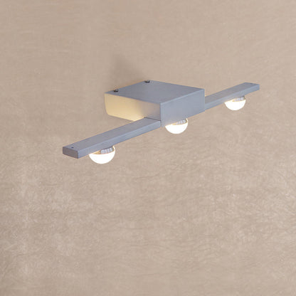 DecorBites™ Modern Black/White Linear Vanity Light Fixture - 3 Lights - Metal Wall Lighting - Warm/White Light - Over Mirror