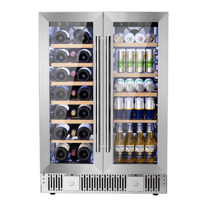 24 Inch Dual Zone Wine Fridges Cooler Beverage Refrigerator 58125RWC0