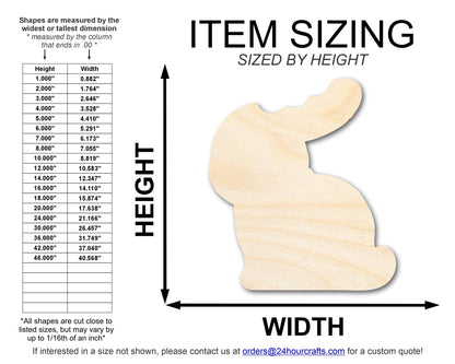 Unfinished Chocolate Bunny Shape | Easter | DIY Craft Cutout | up to 46" DIY