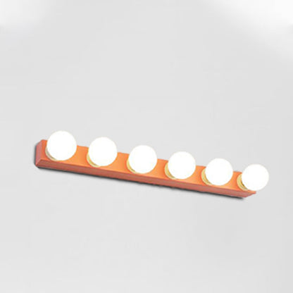 DecorBites™ Macaron Style Metallic Vanity Light Fixture - Pink/Yellow - 3/4 Lights for Bedroom Wall Lighting