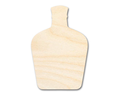 Unfinished Whisky Bottle Silhouette | DIY Craft Cutout | up to 46" DIY
