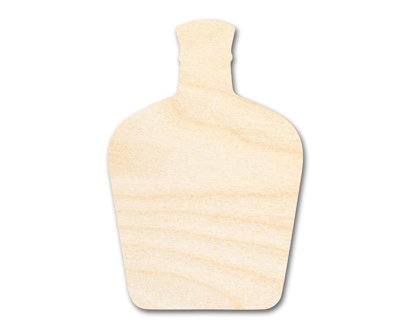 Unfinished Whisky Bottle Silhouette | DIY Craft Cutout | up to 46" DIY