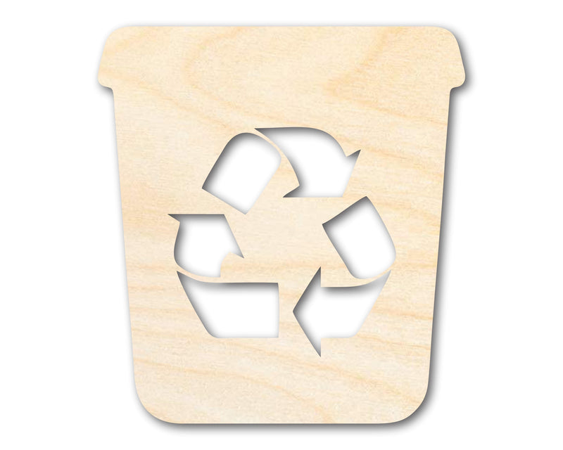 Unfinished Recycle Bin Shape | DIY Craft Cutout | up to 46" DIY