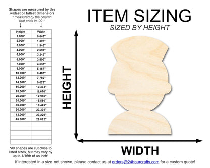 Unfinished Nurse Shape | DIY Craft Cutout | up to 46" DIY