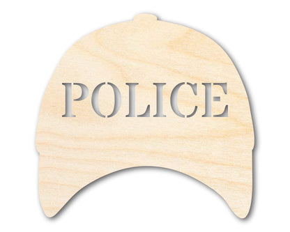 Unfinished Police Cap Shape | DIY Craft Cutout | up to 46" DIY