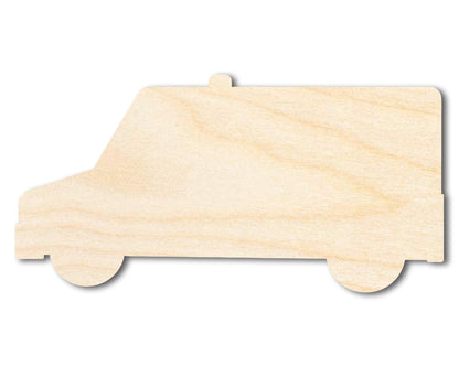 Unfinished Cartoon Ambulance Shape | DIY Craft Cutout | up to 46" DIY