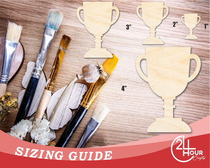 Unfinished Trophy Shape | DIY Craft Cutout | up to 46" DIY