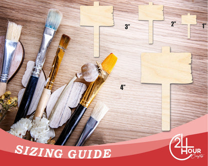 Unfinished Wooden Sign Shape | DIY Craft Cutout | up to 46" DIY