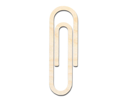 Unfinished Wood Paper Clip Shape | DIY Craft Cutout | up to 46" DIY