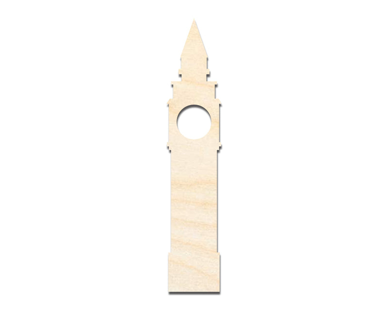 Unfinished Wood Big Ben Shape | DIY Craft Cutout | up to 46" DIY