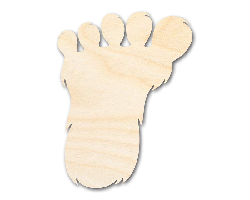 Unfinished Wood Bigfoot Print Shape | DIY Craft Cutout | up to 46" DIY