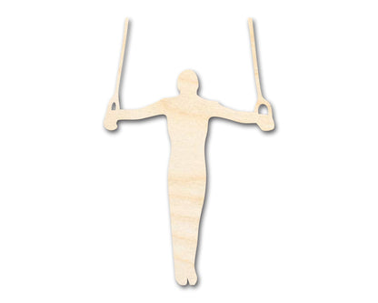Unfinished Wood Gymnastics Iron Cross Shape | DIY Craft Cutout | up to 46" DIY