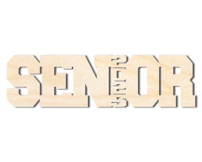Unfinished Wood 2025 Senior Shape | DIY Craft Cutout | up to 46" DIY